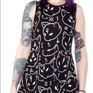 Killstar Azrael Occult Witch Evil Cat  Dress